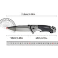 PLYS Folding Pocket Knife – Stainless Steel Outdoor Utility Blade Folding Pocket Knife Qst 1PC