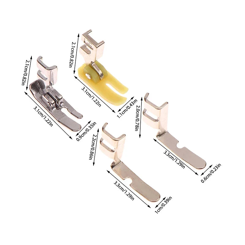 Zipper Presser Foot Set – Left & Right, Steel & Plastic, 4 Pcs Zipper Presser Foot Qme