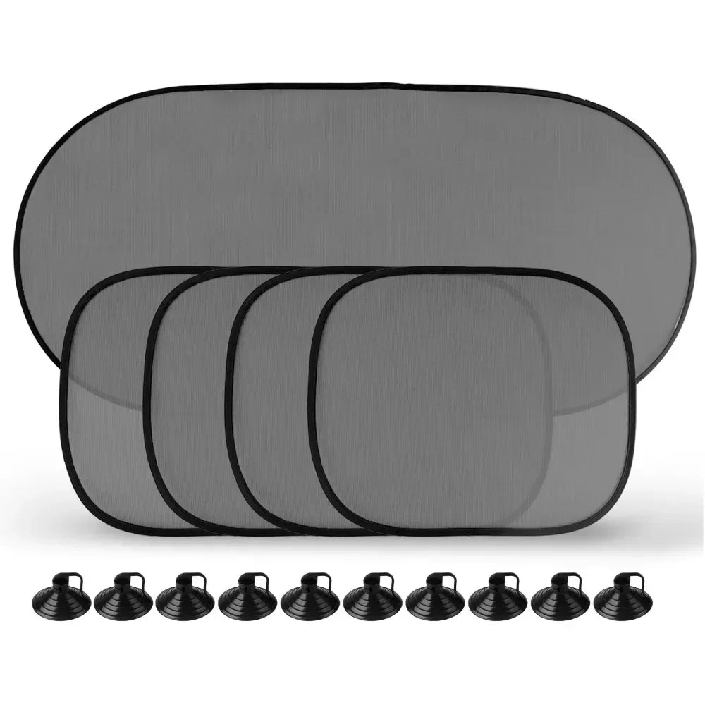 Universal Foldable Car Windshield Sunshade Visor – 25x15in Car Windshield Sunshade Qme 5Pcs Mixed Set
