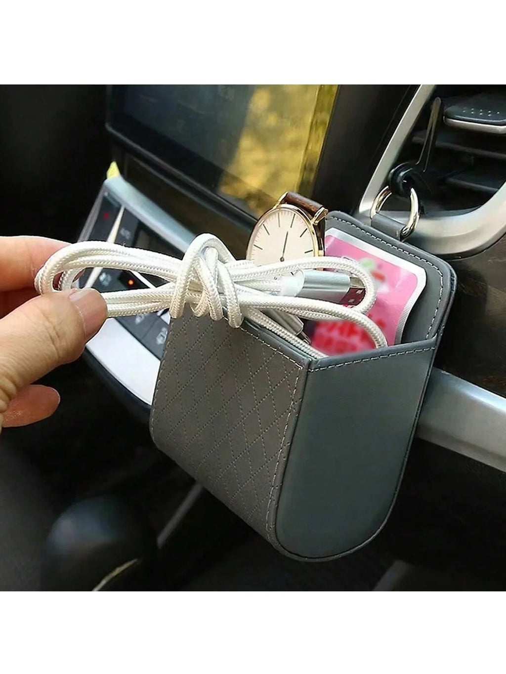 Car Air Vent Storage Bag & Organizer Box | Qme Car Vent Organizer Qme