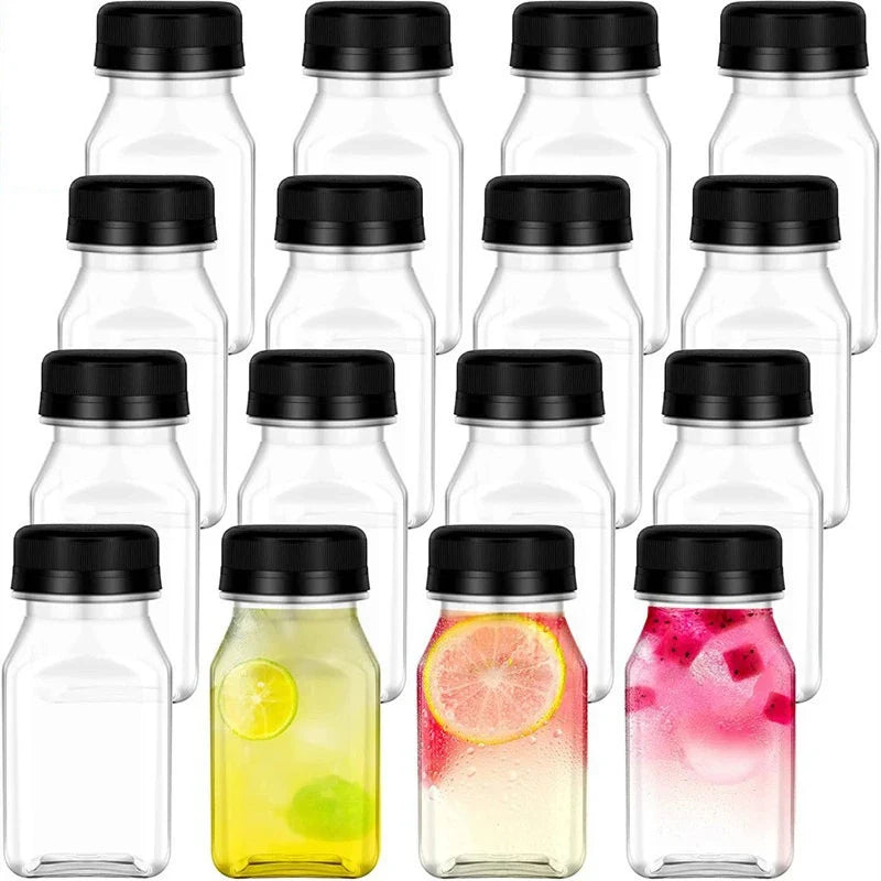 Reusable 120ml BPA-Free Bottles with Lids – Juice, Milk, Coffee Reusable Storage Bottles Qme