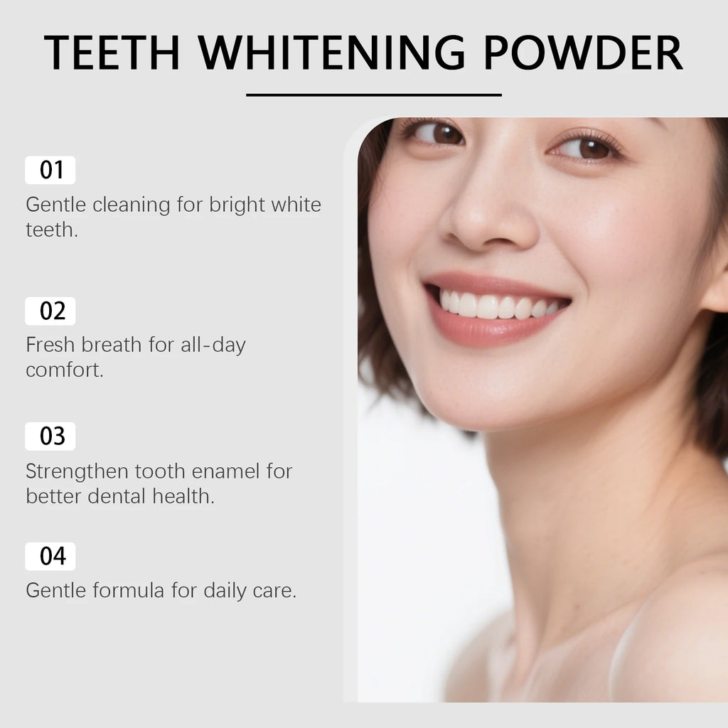 Hydroxyapatite Teeth Whitening Powder – Mint, 100g Tooth Cleaner Teeth Whitening Powder Qst