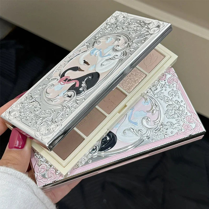 NICEKEY 10-Color Eyeshadow Palette – Glitter, Matte & Shimmer Eyeshadow Palette Qme