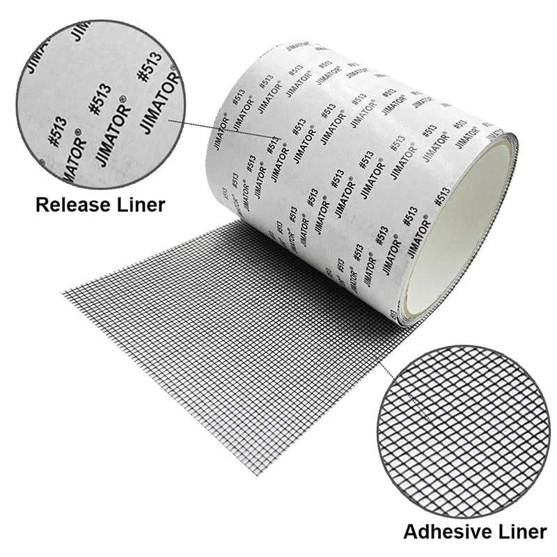 Window Screen Repair Tape Self-Adhesive Mesh Patch 5/10cm Screen Repair Tape Qst