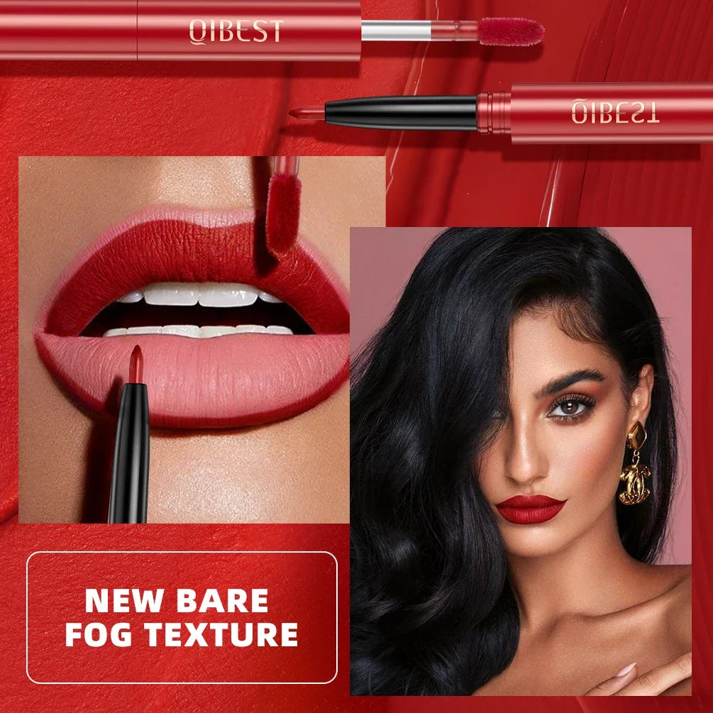 2-in-1 Lip Gloss & Lipliner Pen – Waterproof, Long-Lasting Lip Gloss & Liner Qme