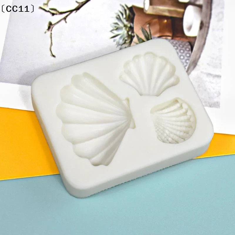 Shell & Pearl Silicone Fondant Mold – Sugarcraft Cake Decorating Silicone Fondant Mold Qme