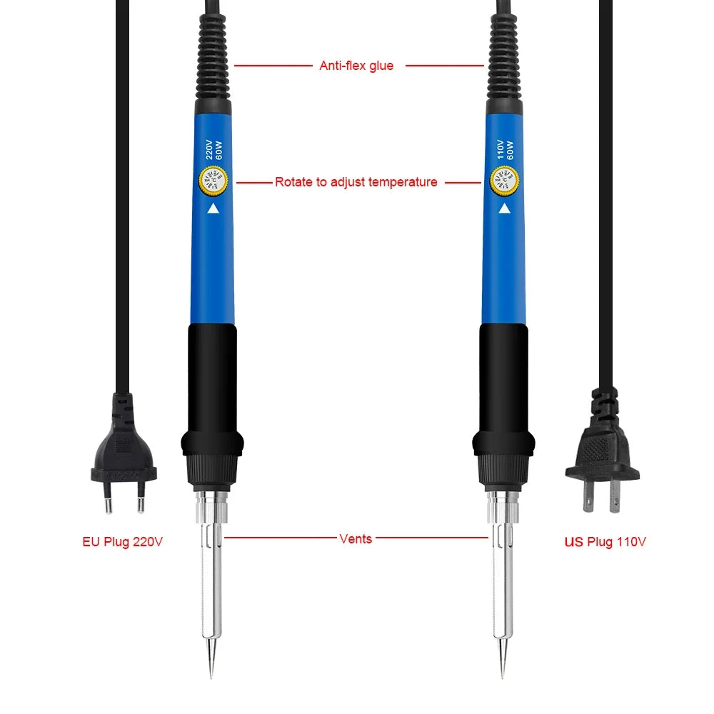 60W Adjustable Temperature Soldering Iron Rework Station Soldering Rework Station Qme