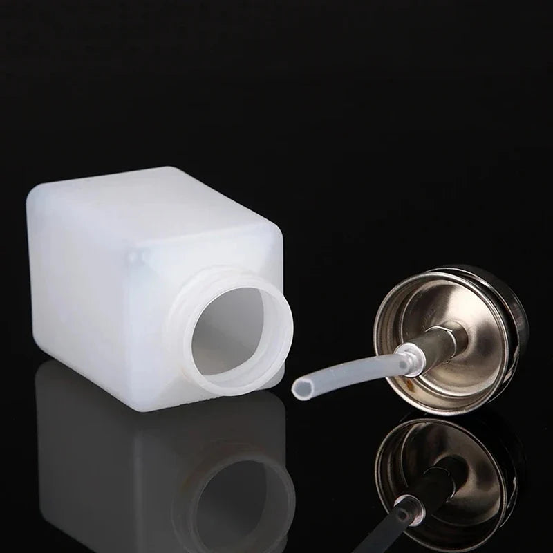 Anticorrosive Press Pump Solvent Dispenser Bottle 200ml Liquid Dispenser Bottle Qme