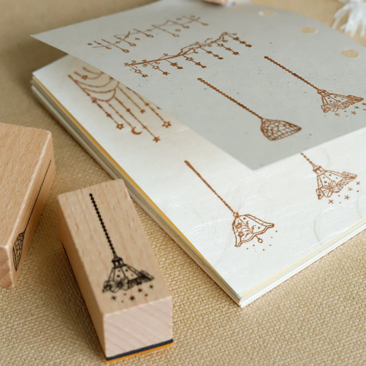 Vintage Lamp Wooden Rubber Stamp | Card Making & Crafts Wooden Rubber Stamp Qme