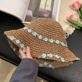 Women's Wide Brim Lace Straw Hat – Bohemian Beach Sun Cap Straw Sun Hat Qst A8