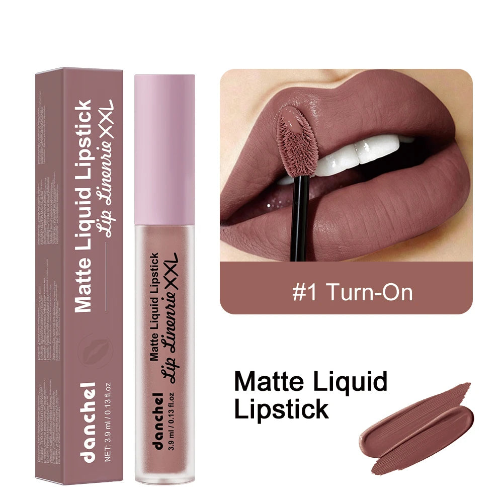 Matte Liquid Lip Gloss – 16H Wear, Transfer-Resistant & Non-Drying Matte Liquid Lipstick Qst 01