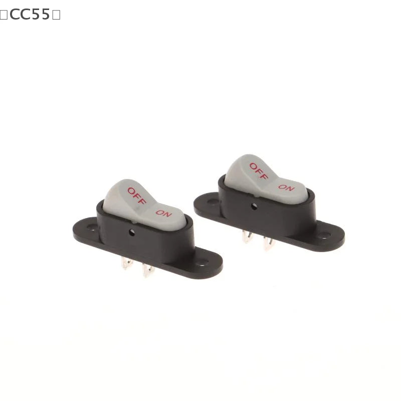 White 2-Pin Boat Button Switch ON/OFF 250V 6A – 1 or 5 Pack Rocker Switch Qst