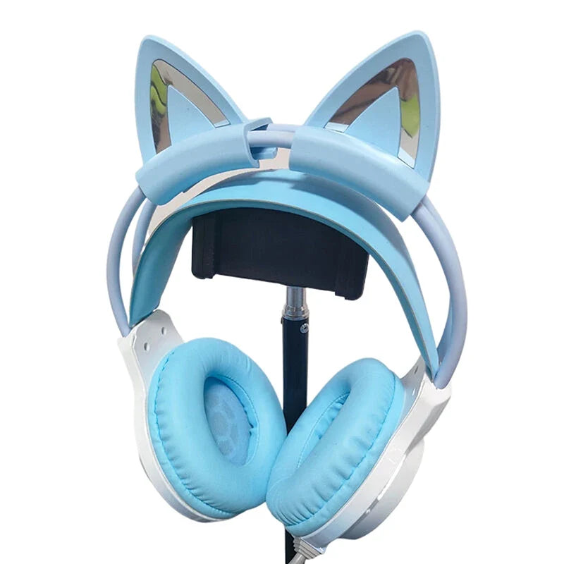 Cat Ear Headset Decoration – Universal Silicone Attachment, 7 Colors Headset Accessory Qme
