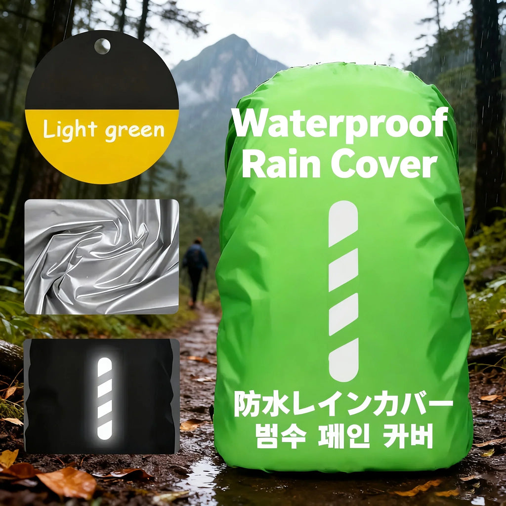 Reflective Waterproof Backpack Rain Cover – Cycling & Hiking Backpack Rain Cover Qme