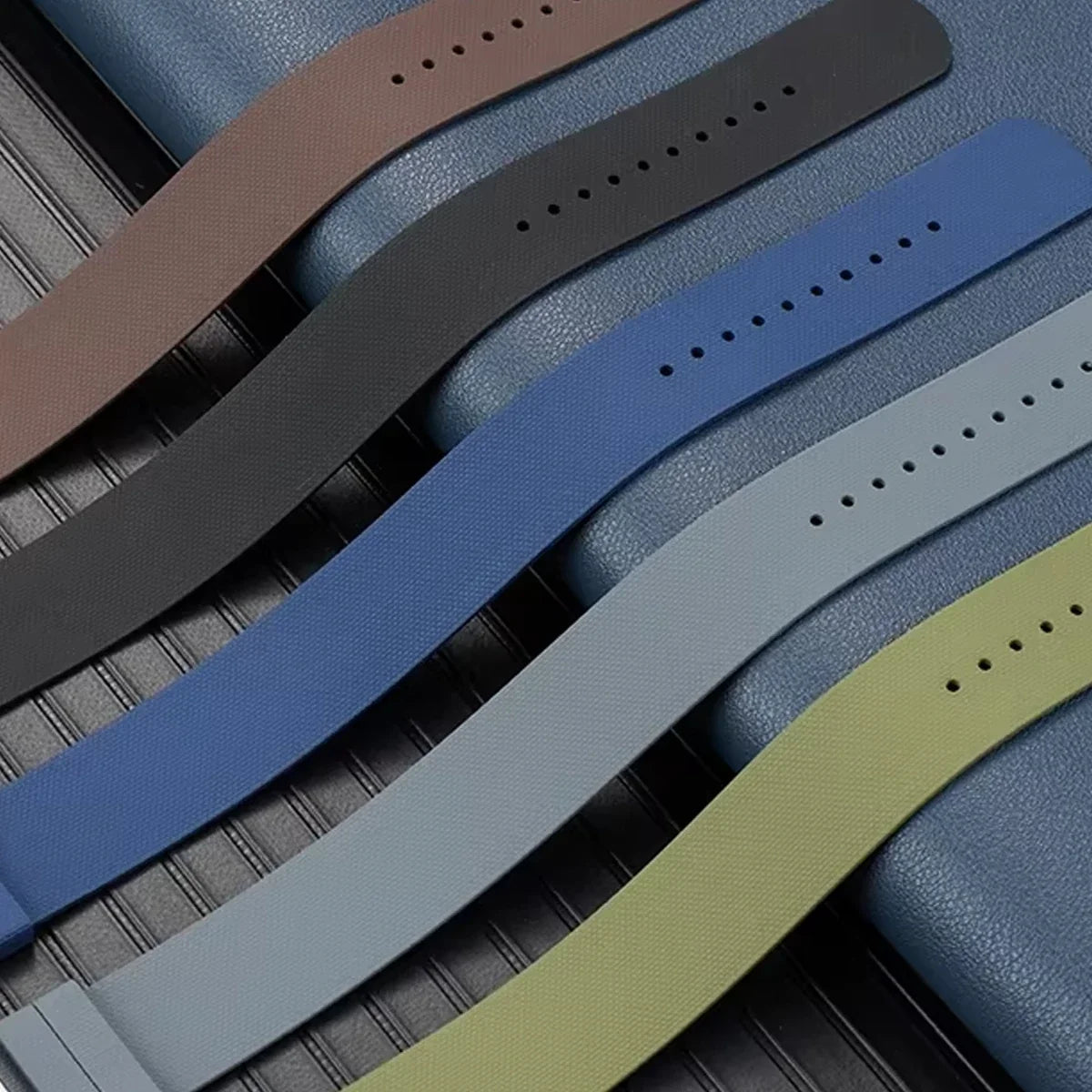 FKM Rubber Watch Strap for Seiko & Omega – 11 Colors FKM Rubber Watch Strap Qme