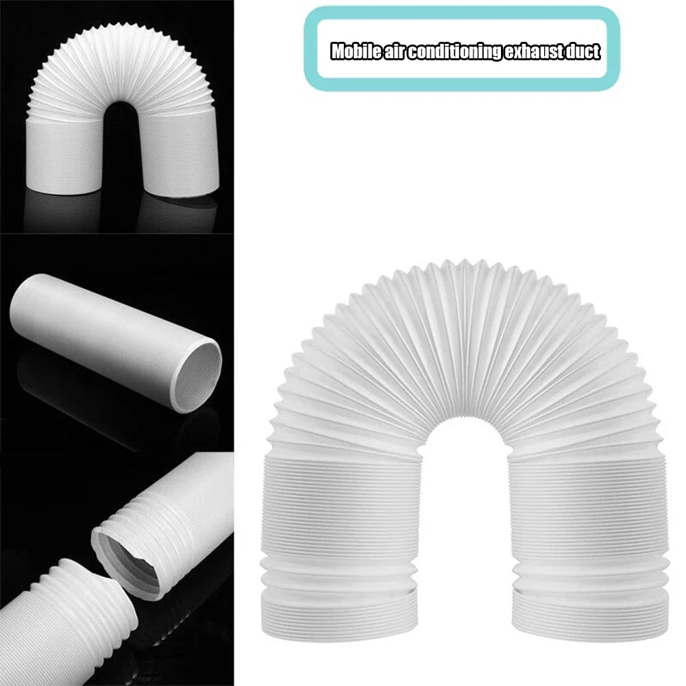 Telescopic Flexible AC Duct Extension Pipe 1.5M–2M | 130mm AC Duct Extension Pipe Qme