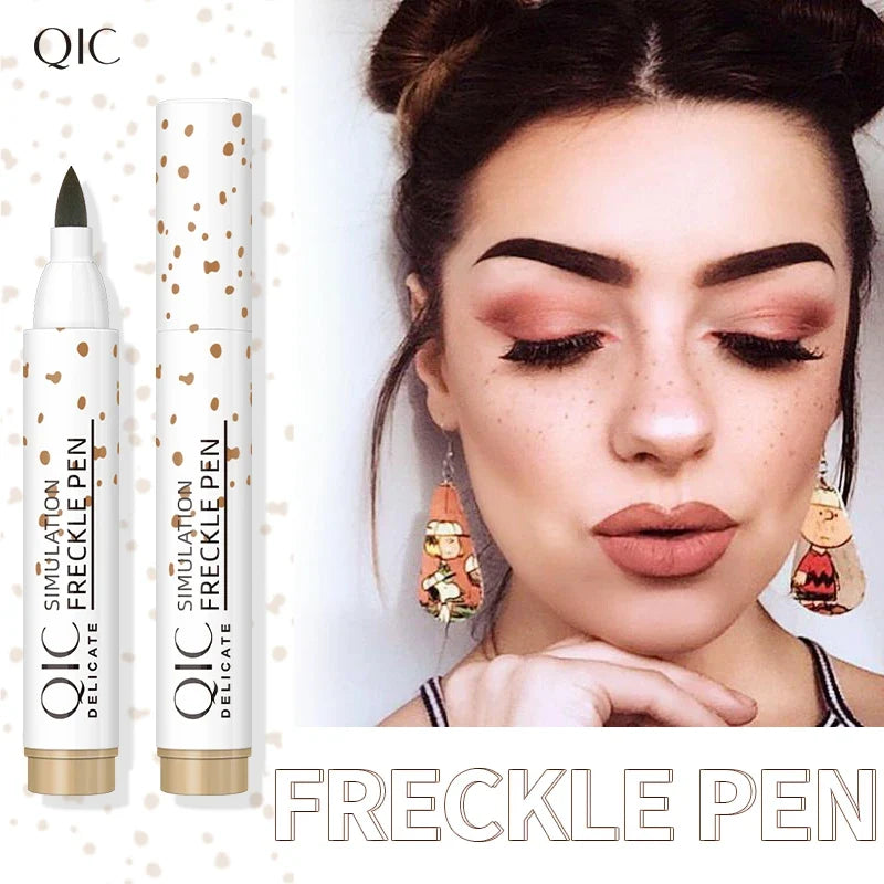 QIC Fake Freckles Pen – Waterproof, Lifelike & Long-Lasting Freckles Makeup Pen Qme