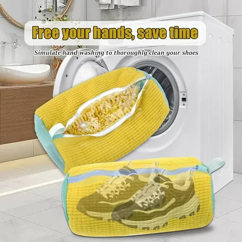 Shoe Laundry Bag with Zipper & Fluff Lining – 9 Colors Shoe Laundry Bag Qme