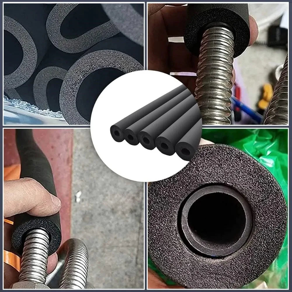 1.8m B1 Grade Rubber Insulation Pipe for Solar Water Heaters Pipe Insulation Sleeve Qme