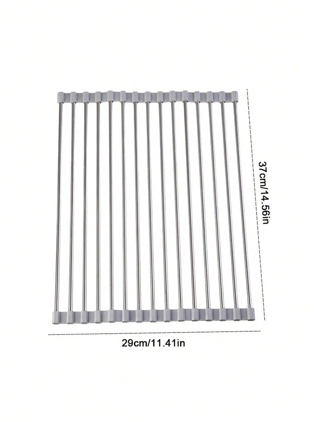 Foldable Expandable Roll-Up Dish Drying Rack for Sink Dish Drying Rack Qme 1pc