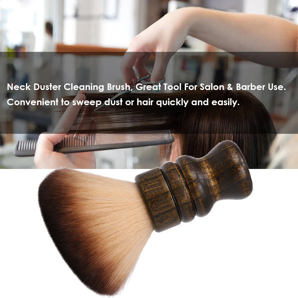 Soft Barber Neck Duster Brush – Nylon Hair Sweep Brush Barber Neck Brush Qst