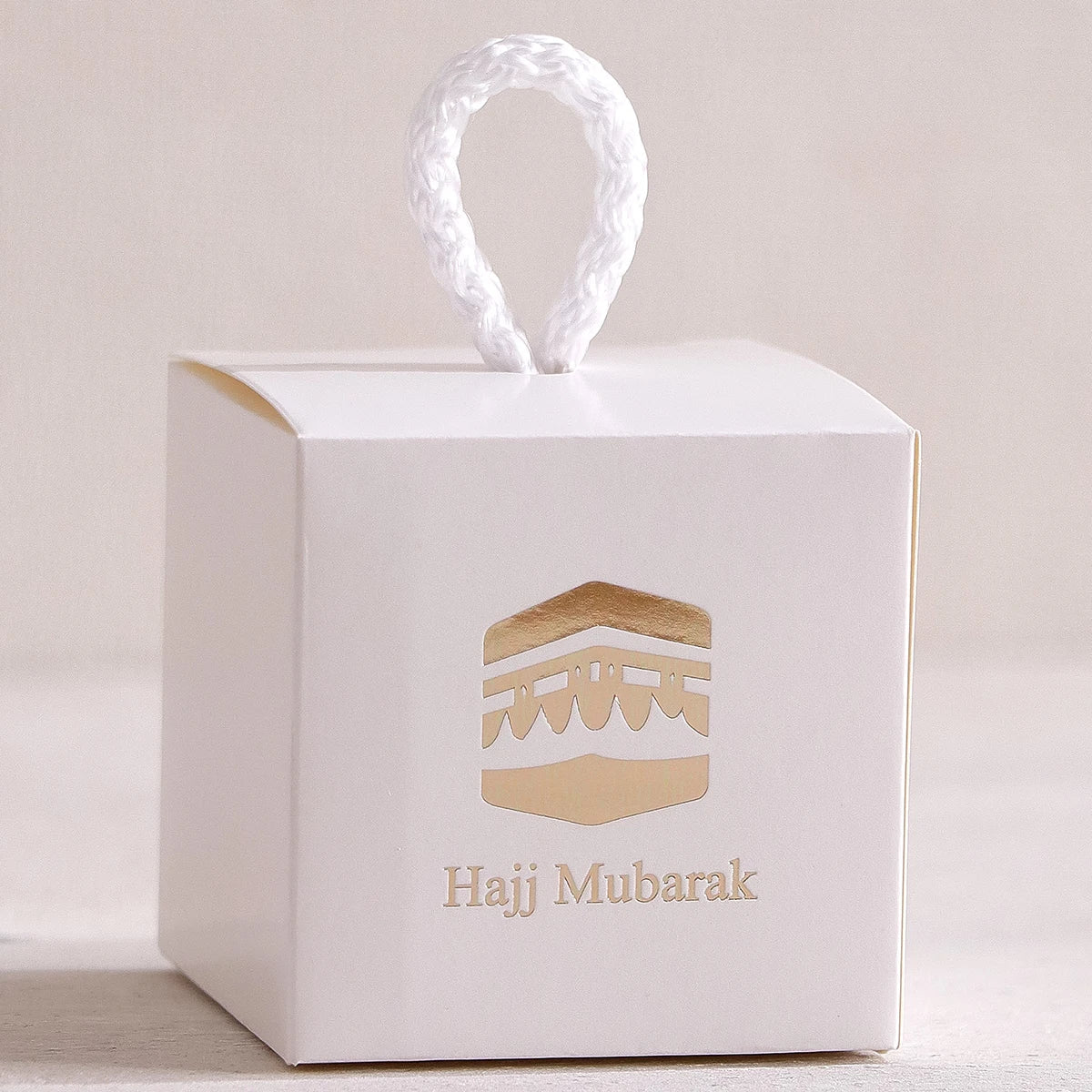 5-Pack Hajj Mubarak Sweets Gift Boxes – Gold Foil Black Gift Boxes Qme 5Pcs-White Other Other