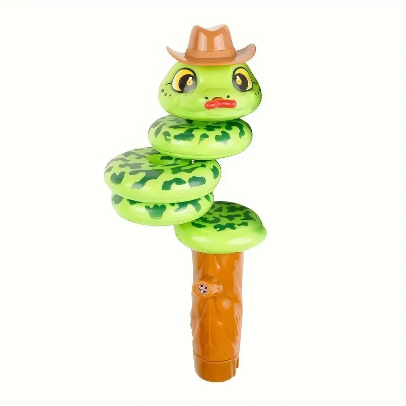 Whistling Snake Toy – Twisting Animal Noise Maker for Toddlers Novelty Noise Maker Toy Qme Green twisted snake