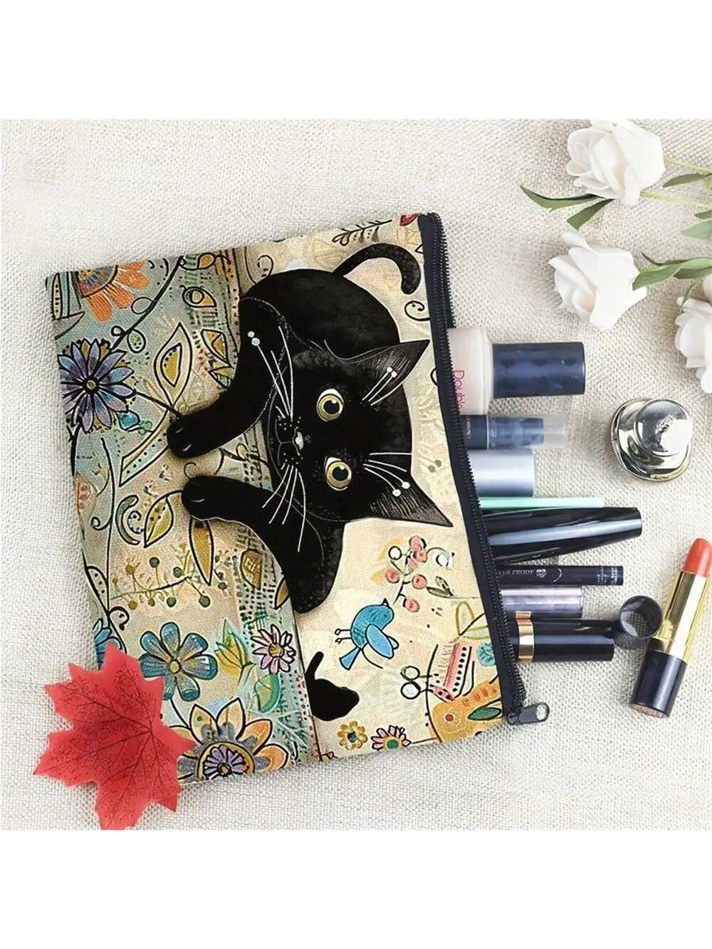 Multifunctional Makeup & Stationery Storage Bag | Travel Pouch Makeup Storage Pouch Qme