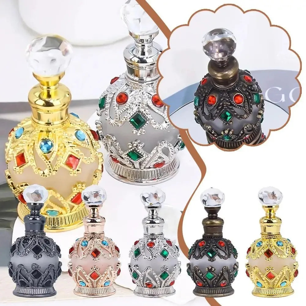Luxury 15ml Glass Perfume & Essential Oil Bottle – Portable Glass Perfume Bottle Qme