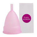 Medical Silicone Menstrual Cup – Reusable Period Cup S & L Menstrual Cup Qst 1Pc-Naked-Pink L Size