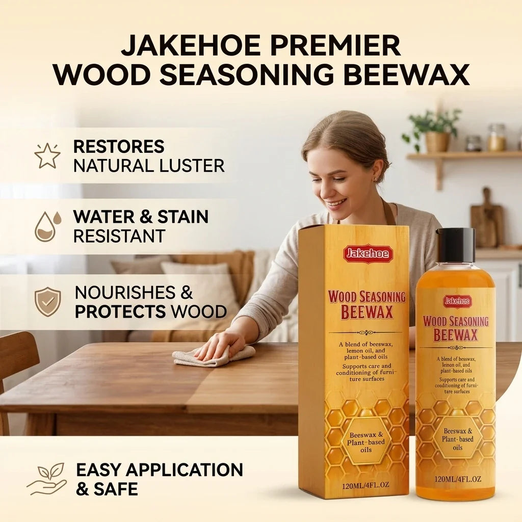 Wood Polishing Beeswax – Restore Shine & Repair Scratches 120ml Wood Furniture Polish Qme