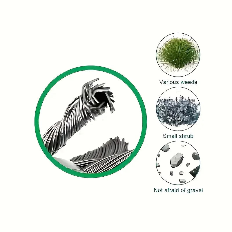 Steel Wire Wheel Head Grass Trimmer & Universal Weeding Brush Weeding Brush Qme