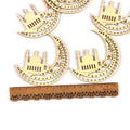 Natural Moon Wood Pendants – Ramadan & Eid Ornaments 8cm Wood Craft Pendants Qme 1