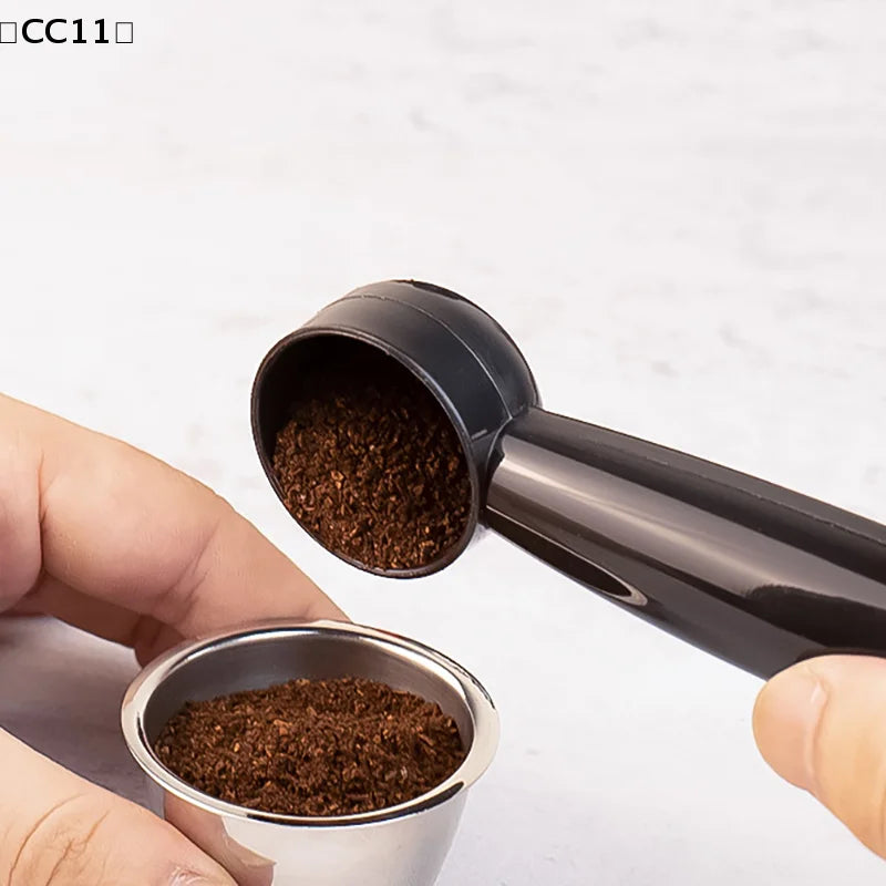 2-in-1 Coffee Measuring Scoop & Tamper – Bean Powder Press Coffee Scoop Tamper Qme