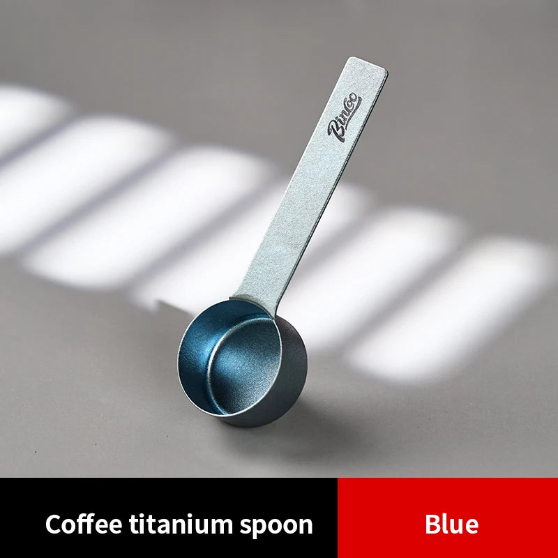 Bincoo Pure Titanium Coffee Scoop & Measuring Spoon Coffee Measuring Scoop Qst Bule