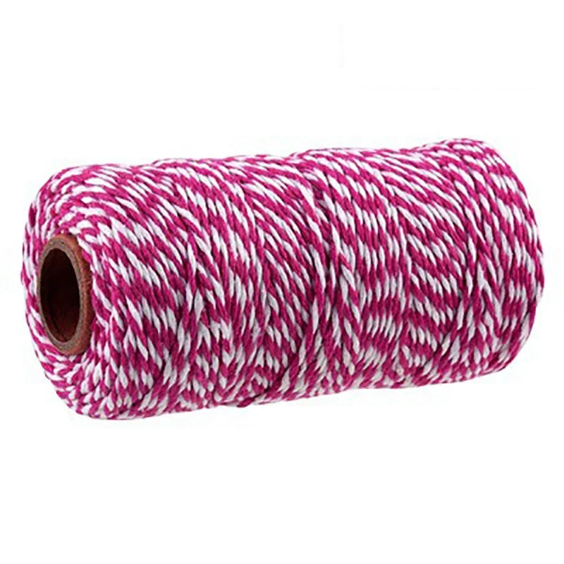 Thick Cotton Butcher's Twine | Meat Trussing & BBQ String Butcher's Twine Qme Rose red