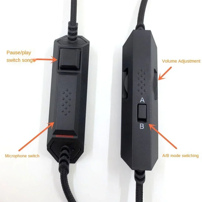 Replacement Audio Cable for Logitech Astro A10 & A40 Headphones Headphone Cable Qme