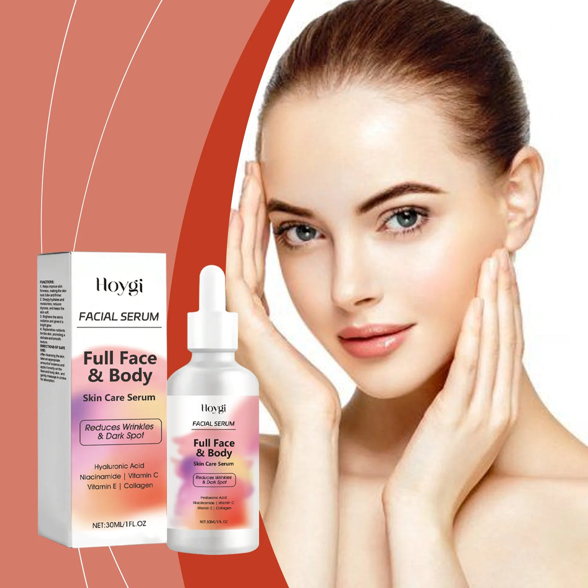 Hoygi Vitamin Face Serum – Hydrating, Firming & Pore-Minimizing Face Serum Qst