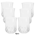 Diamond Cut Retro Plastic Wine Cups 90ml – Set of 6 Plastic Wine Cups Qme A2