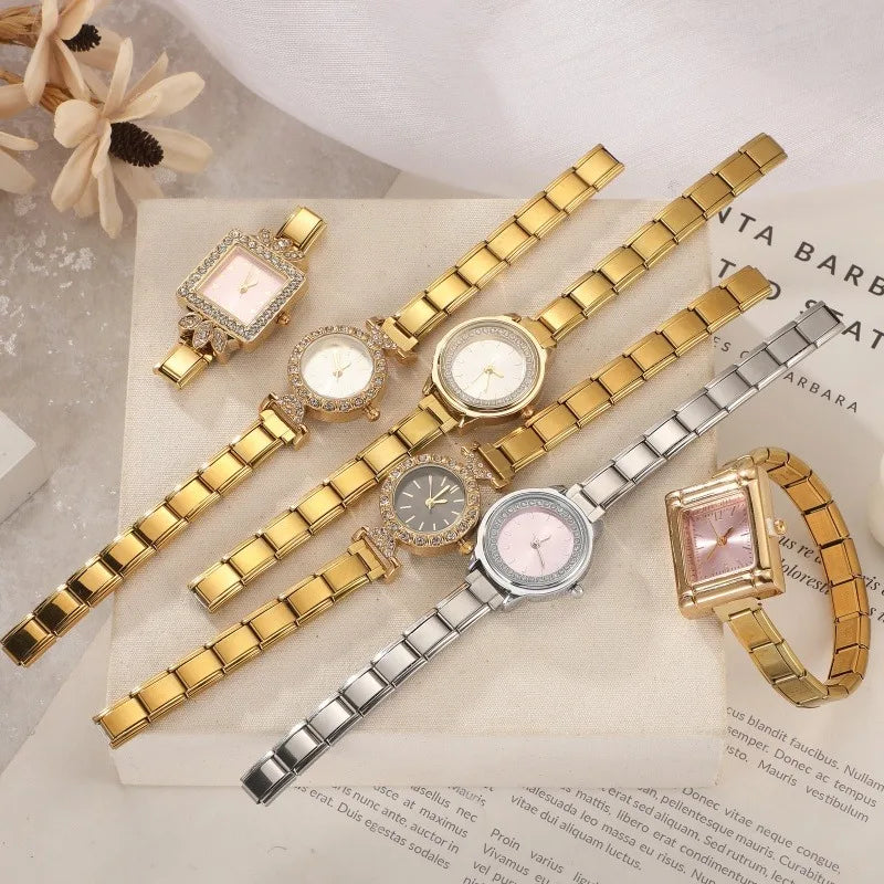 Stainless Steel Round Bangle Watch – Women's Bracelet Watch Bangle Bracelet Watch Qme