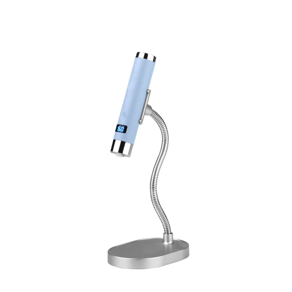 Mini UV LED Nail Lamp – AI Sensor Cordless Rechargeable Dryer UV LED Nail Lamp Qst Blue