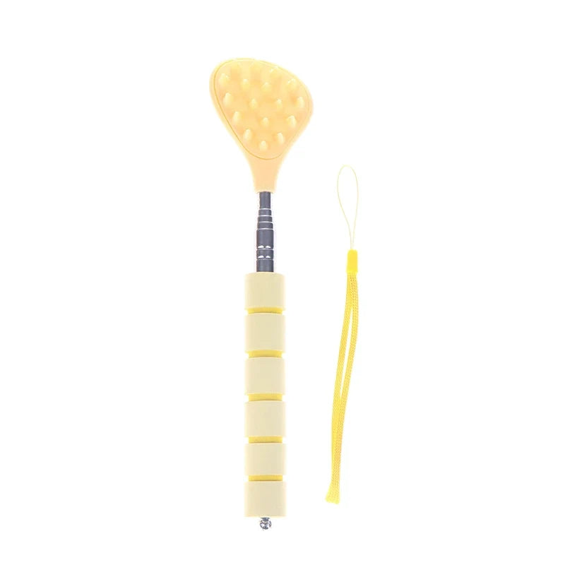 Extendable Cactus Back Scratcher & Acupressure Massage Stick Back Scratcher Massager Qme Yellow