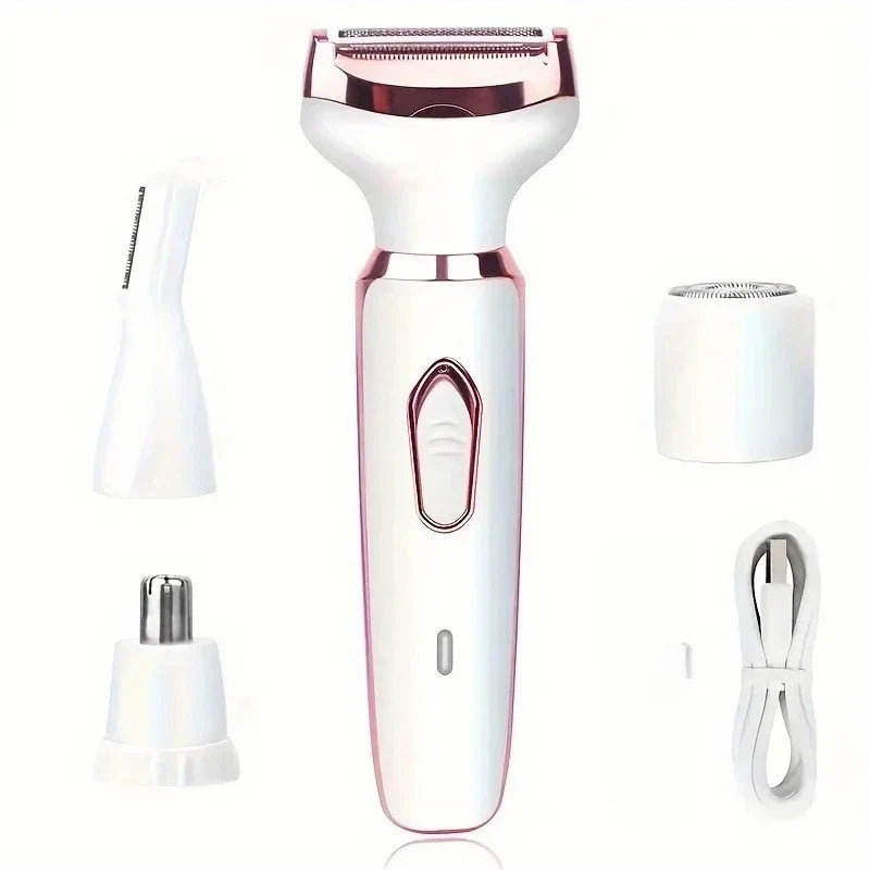 Qme Cordless Electric Lady Shaver & Body Hair Epilator Cordless Epilator Qme WHITE