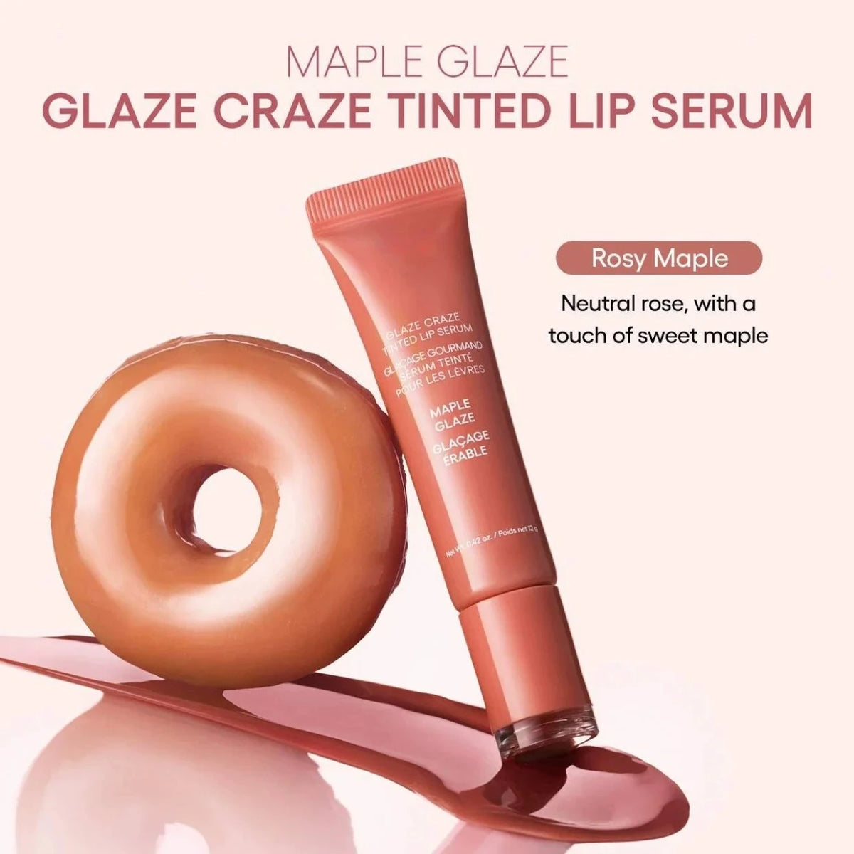 RHODE Tinted Polypeptide Lip Gloss Oil – Shea Butter Balm Tinted Lip Gloss Qst Maple Glaze