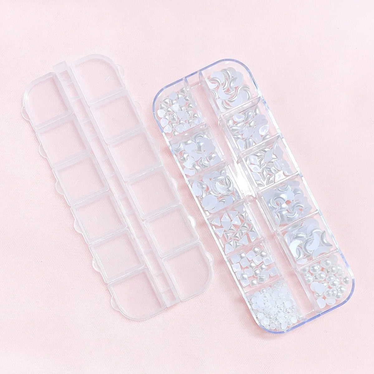Moon Heart Pearl Glitter Nail Art Decorations – DIY Jewelry Set Nail Art Decoration Qme
