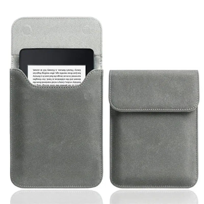 Matte Frosted E-Reader Sleeve – Magnetic Closure & Soft Lining Device Carrying Sleeve Qme D 14x19cm