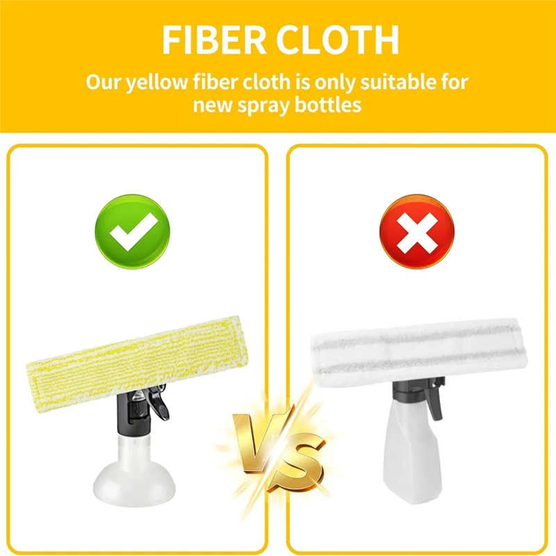 Window Cleaner Spray Bottle, Microfibre Mop & Scraper Set Window Cleaning Kit Qst