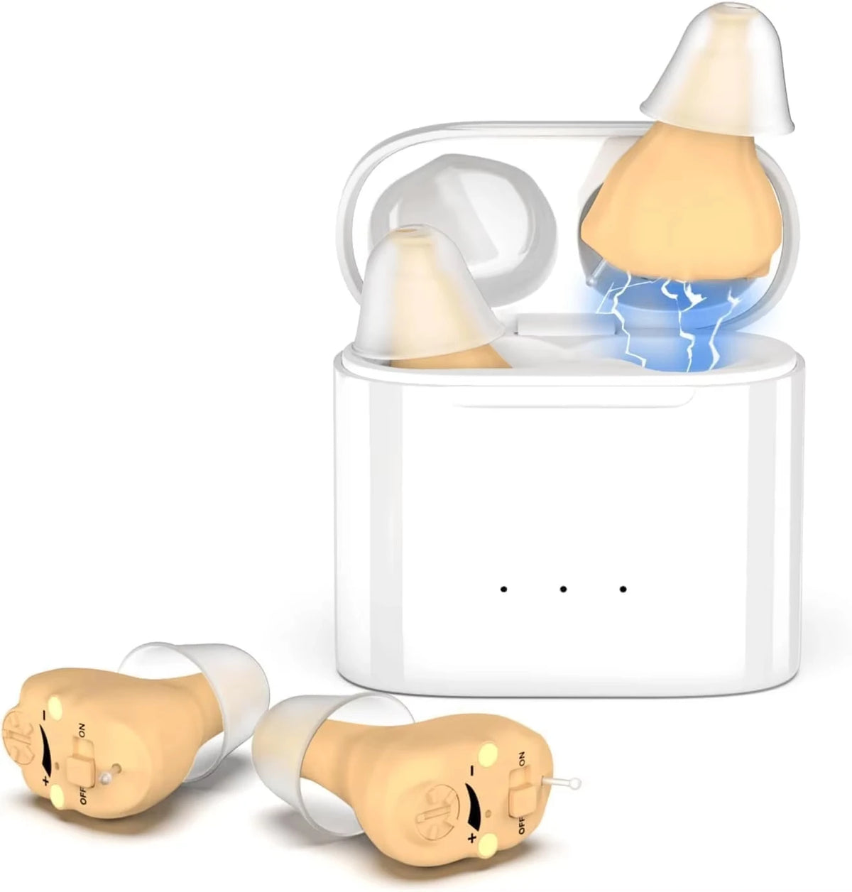 Wireless Rechargeable ITE Sound Amplifier – Invisible Mini Ear Device Sound Amplifier Qst