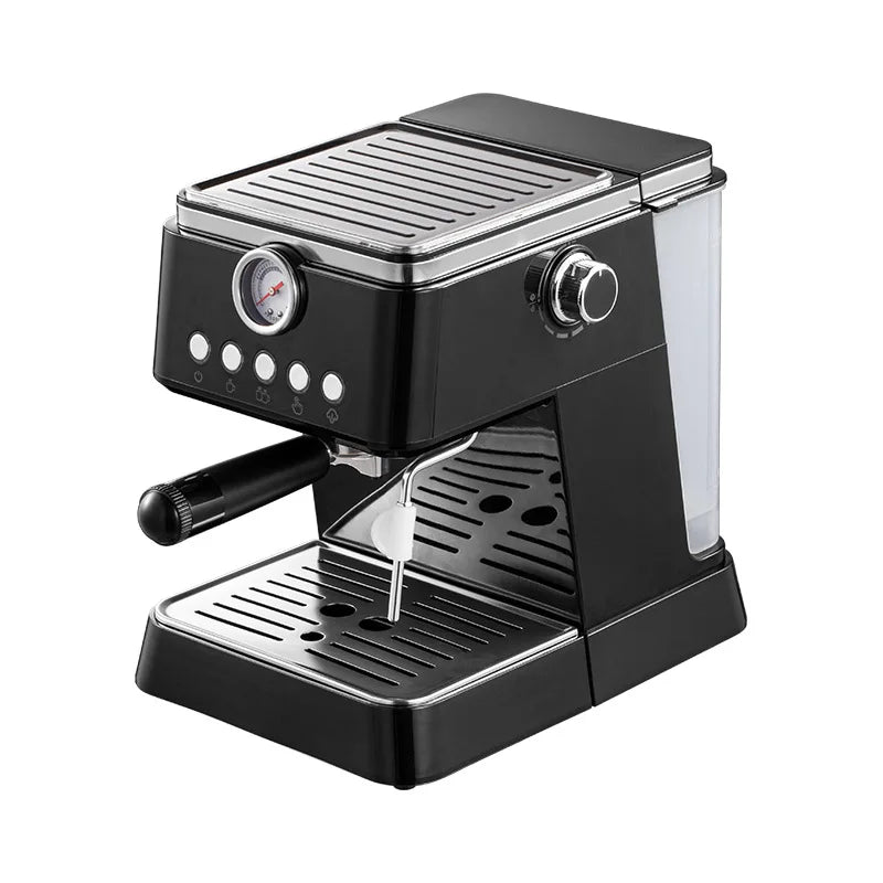 HAOYUNMA Semi-Automatic Espresso Machine – Office Use Espresso Machine Qst black-button US