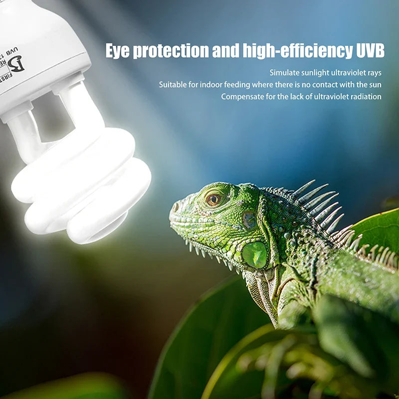 UVB Terrarium Basking Light 13W 26W | 5.0 & 10.0 Reptile Lamp Reptile UVB Lamp Qme